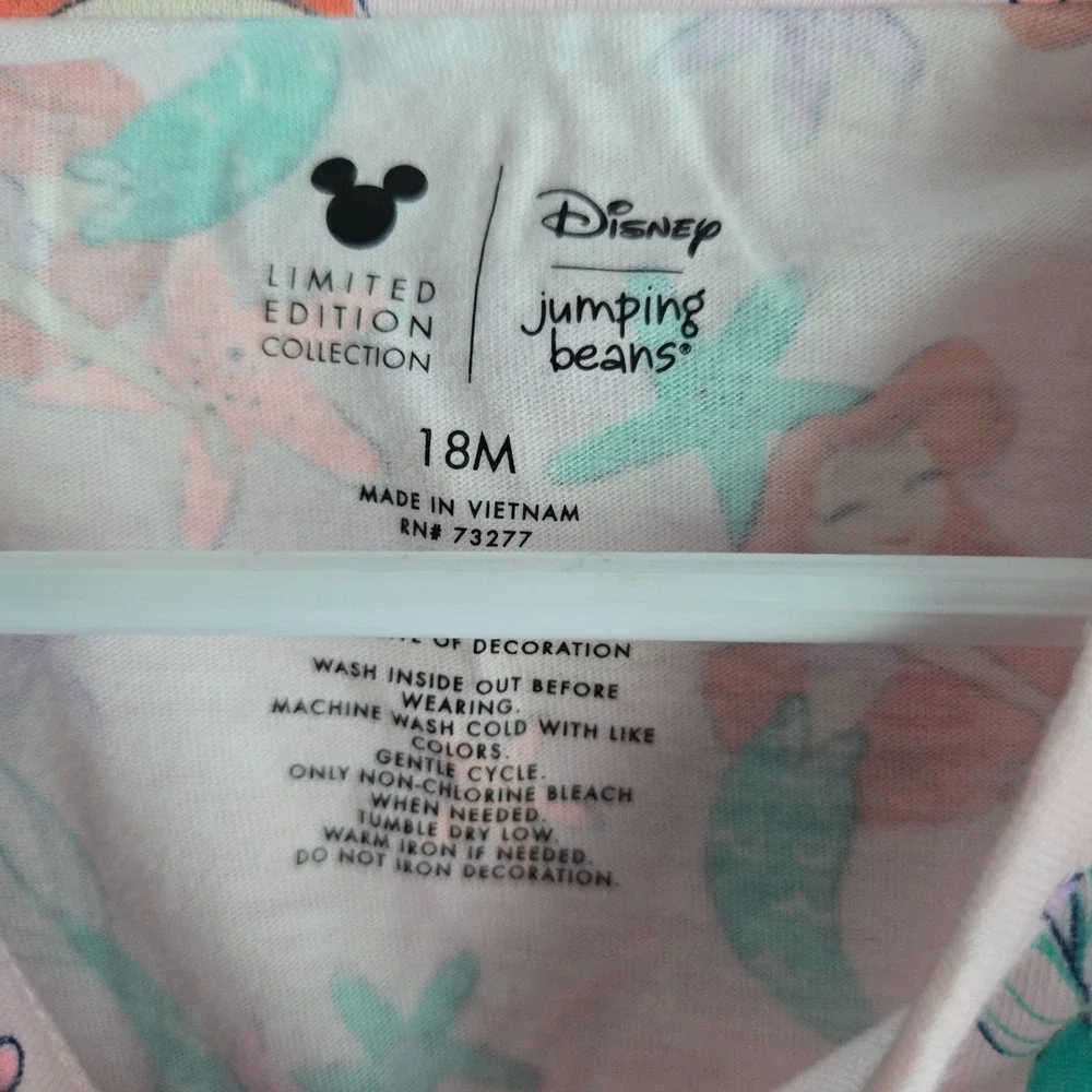 Disney's The Little Mermaid Ariel Toddler Girl‎ Flounce Sleeve Dress Size 18m